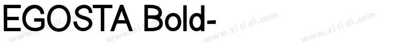 EGOSTA Bold字体转换